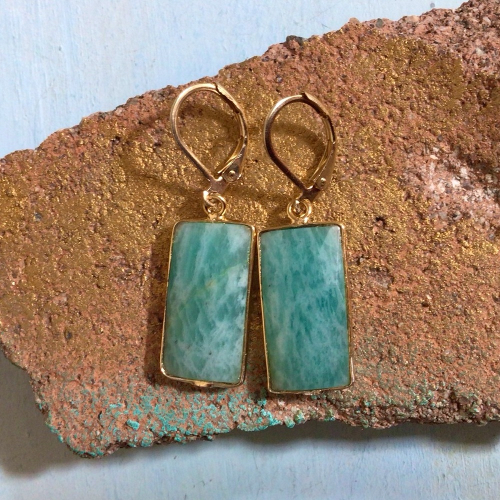 Amazonite Earrings Sundance Charm - Picture 4 of 8